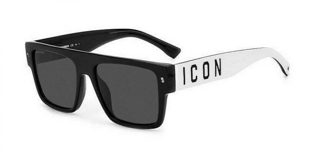 Dsquared2 ICON 0003/S (CCP/IR) 56 | Unisex Siyah Güneş Gözlüğü